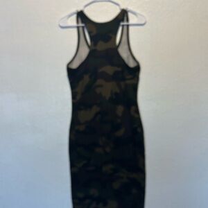 Camouflage Sleeveless Bodycon Dress